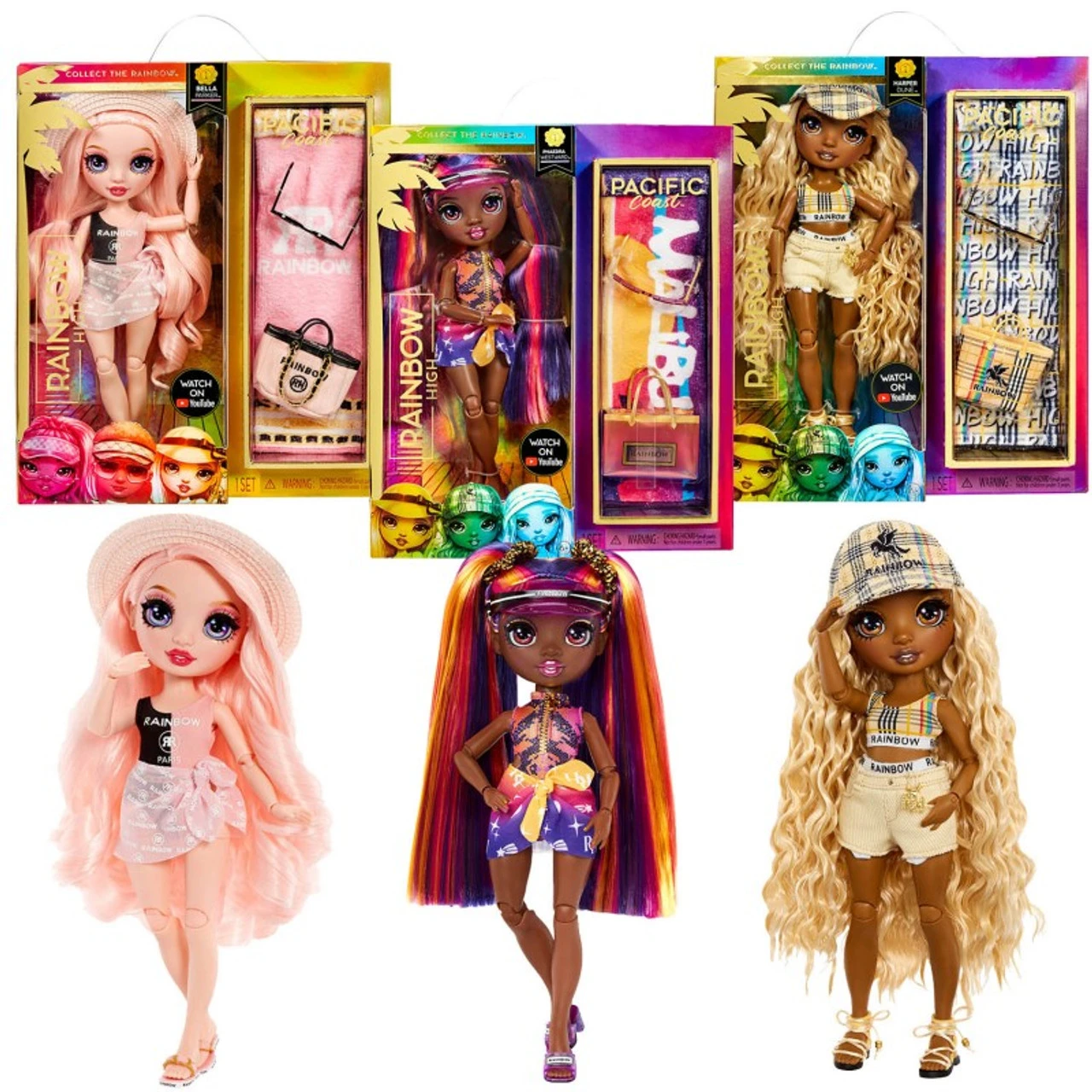Rainbow High Pacific Coast Fashion Doll 2 - Assorted 3 Rainbow High Pacific Coast Fashion Doll 2 - Assorted
