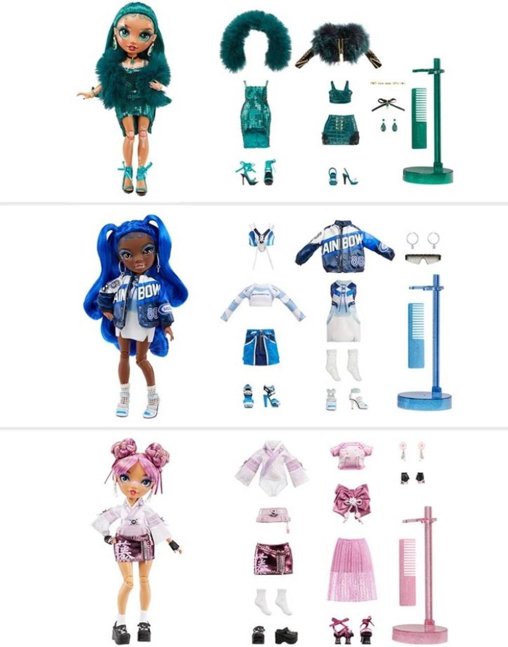 Rainbow High Fashion Doll S4 (Jewel Richie / Coco Vanderbalt / Lila Yamamoto) - Assorted 3 Rainbow High Fashion Doll S4 (Jewel Richie / Coco Vanderbalt / Lila Yamamoto) - Assorted