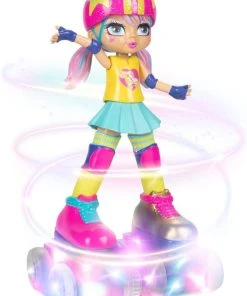 Rock N Rollerskate Doll Rainbow Riley Light Up Remote Control Rollerskating Doll -Barbie Shop 1 56951.1663912082