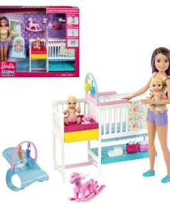 Barbie Skipper Babysitters Inc. Nap ‘N' Nurture Nursery Dolls And Playset