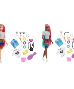 Barbie Leopard Rainbow Hair Dolls -Barbie Shop 2 02178.1652673859