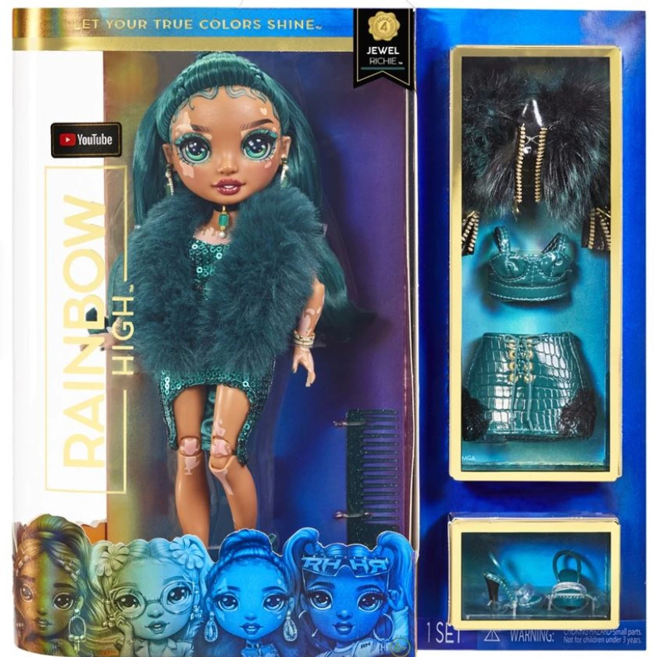Rainbow High Fashion Doll S4 (Jewel Richie / Coco Vanderbalt / Lila Yamamoto) - Assorted 4 Rainbow High Fashion Doll S4 (Jewel Richie / Coco Vanderbalt / Lila Yamamoto) - Assorted - Image 2