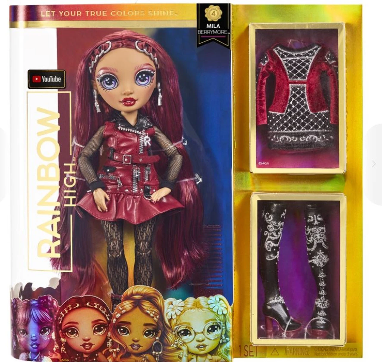 Rainbow High Fashion Doll S4 (Meena Fleur / Mila Berrymore / Delilah Fields) - Assorted 5 Rainbow High Fashion Doll S4 (Meena Fleur / Mila Berrymore / Delilah Fields) - Assorted - Image 3