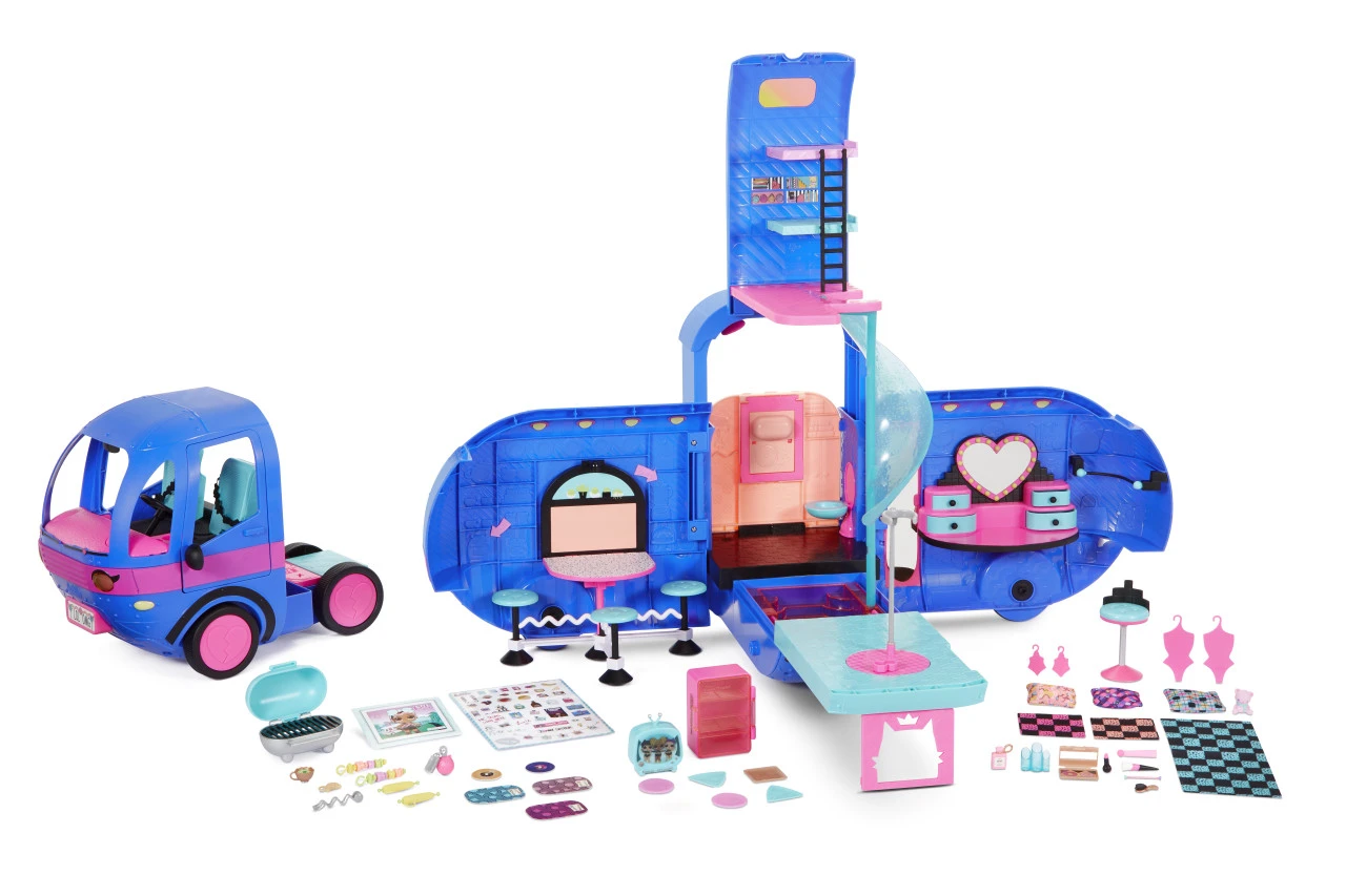 LOL Surprise! O.M.G. 4-in-1 Glamper Fashion Camper With 55+ Surprises (Electric Blue) - Image 2