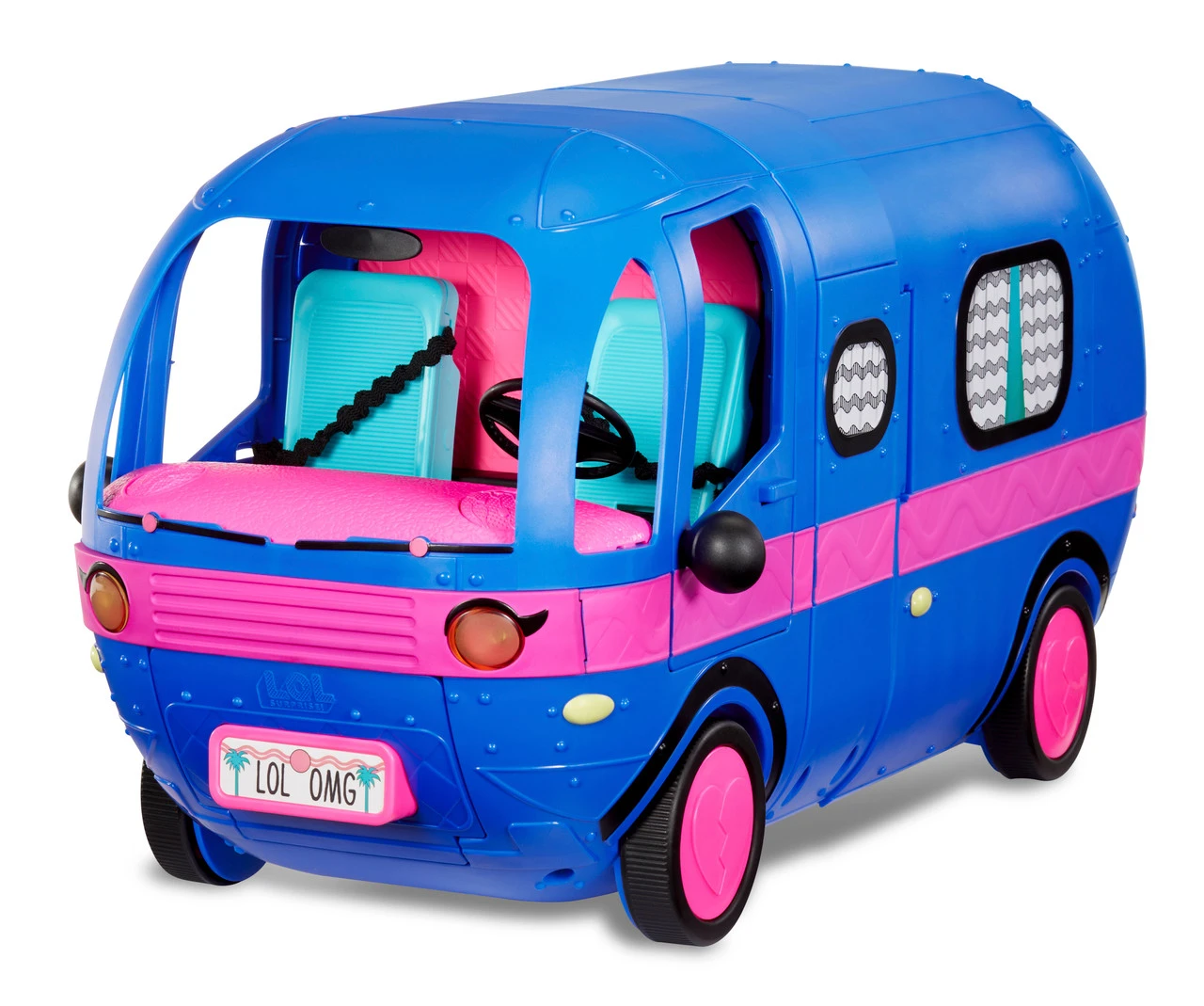 LOL Surprise! O.M.G. 4-in-1 Glamper Fashion Camper With 55+ Surprises (Electric Blue)