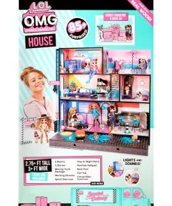 L.O.L. Surprise! O.M.G. House - Real Wood Doll House With 85+ Surprises -Barbie Shop 570202 LOL Surprise OMG House FP PKG B 23961.1599190013