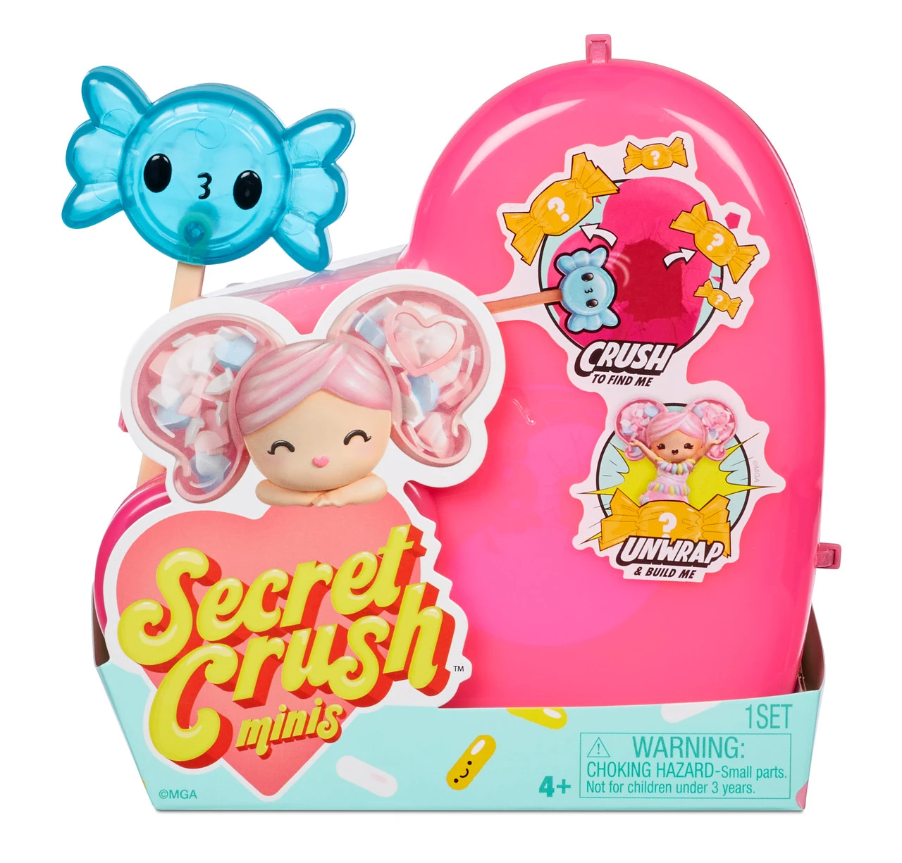 Secret Crush Minis Series 1 & 2 – Crush To Unbox Sweet-Themed Mini Doll - Assorted - Image 9