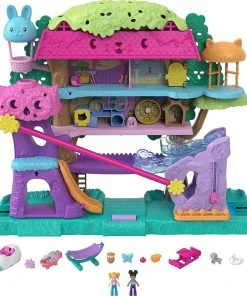 Polly Pocket Pollyville Pet Adventure Treehouse Playset