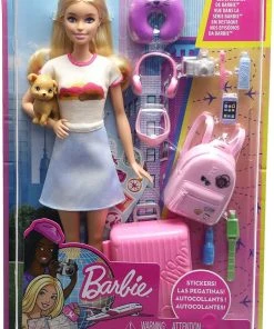Barbie Doll And Accessories, Travel Set With Puppy -Barbie Shop 71spAPAvgTL. AC SL1500 48841.1676011997