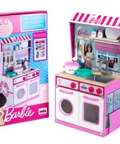 Barbie Toy Kitchen With Doll House 2 In 1 -Barbie Shop 7312 037 OVMV FS 90844.1614148755