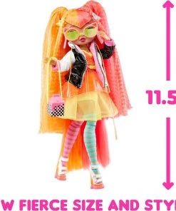 L.O.L. SURPRISE! OMG Fierce Neonlicious Fashion Doll -Barbie Shop 812aHAsbp L. AC SL1500 84703.1668657569