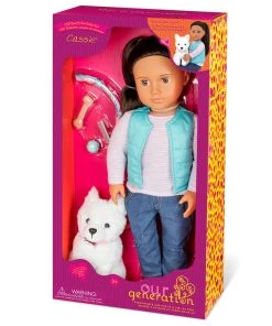 Our Generation Cassie And Pet Samoyed -Barbie Shop BD31243Z PKG 91179.1619142796