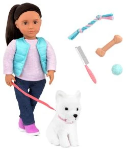 Our Generation Cassie And Pet Samoyed