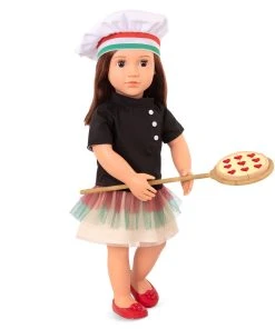 Our Generation - Francesca Deluxe Pizzeria Doll With Book -Barbie Shop BD31274 DP C 83971.1620386290