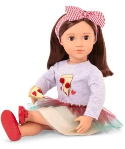 Our Generation - Francesca Deluxe Pizzeria Doll With Book -Barbie Shop BD31274 DP D 03718.1620386291