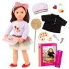 Our Generation - Francesca Deluxe Pizzeria Doll With Book -Barbie Shop BD31274 PR 39416.1620386302