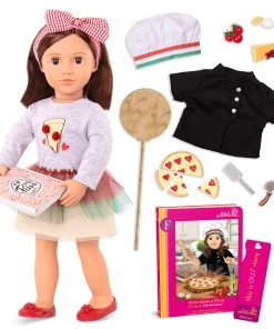 Our Generation - Francesca Deluxe Pizzeria Doll With Book