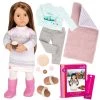 Our Generation - Sandy Deluxe Log Cabin Doll With Book -Barbie Shop BD31305 PR 32268.1620386115