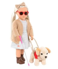 Marlow 46cm Doll With Plush Guide Dog