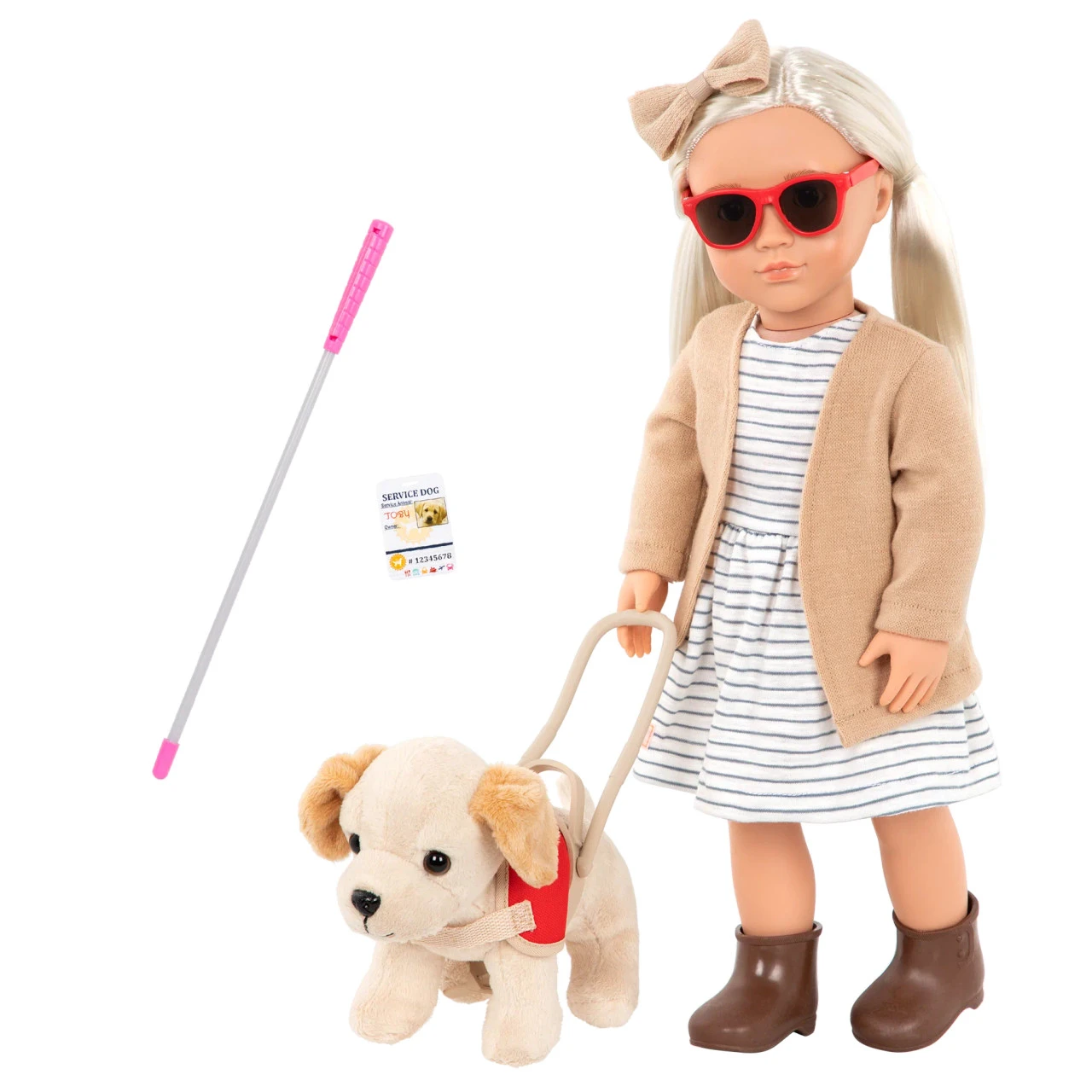 Marlow 46cm Doll With Plush Guide Dog 6 Marlow 46cm Doll With Plush Guide Dog - Image 4