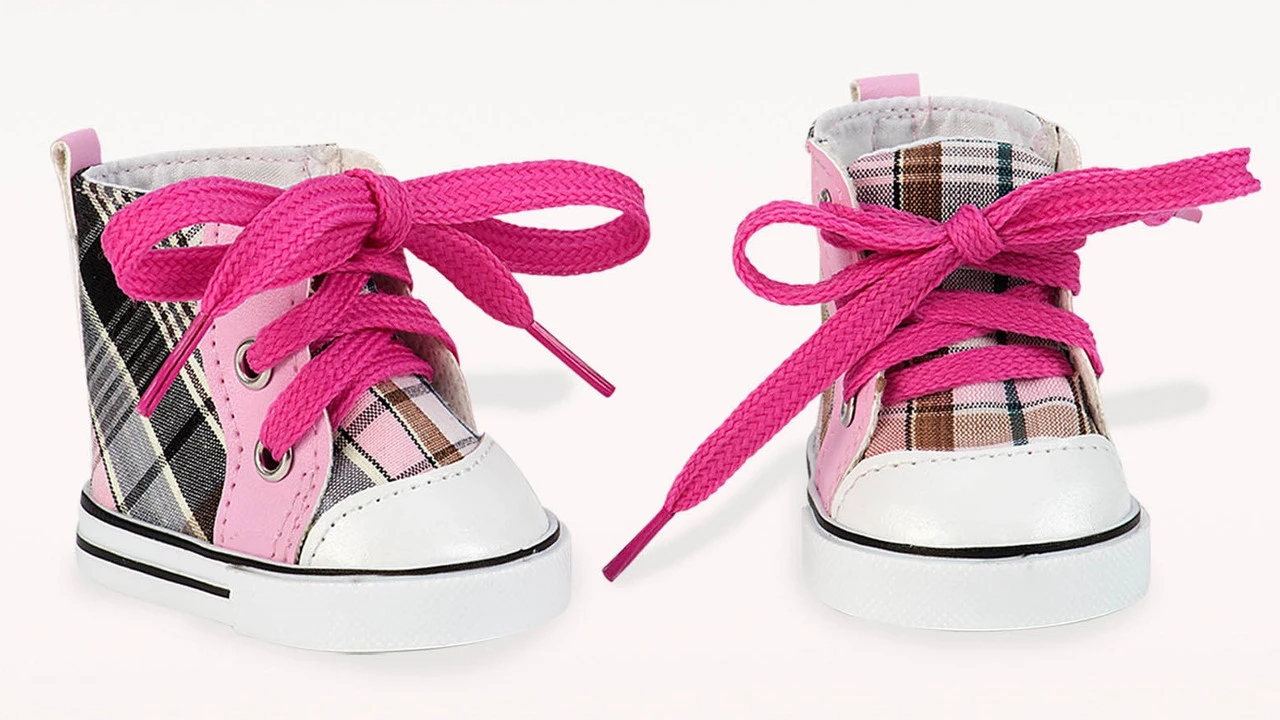 Our Generation Plaid All Over High-Top Runners 3 Our Generation Plaid All Over High-Top Runners