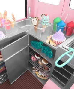 Our Generation Sweet Stop Ice Cream Truck - Pink -Barbie Shop BD37363 DP G HS 70236.1619148032