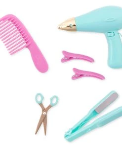 Our Generation Sitting Pretty Salon Chair - Gold Hearts Purple Base -Barbie Shop BD37414 pr b 02003.1604936922