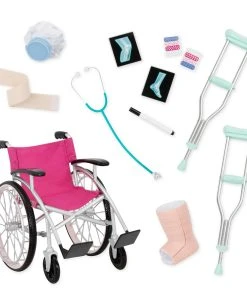 Our Generation Doll Heals On Wheels - Medical Set W/Wheelchair
