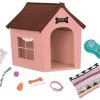 Our Generation Deluxe Dog House Set -Barbie Shop BD37503 PR 79476.1604938377