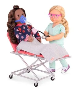 Our Generation Medi-Care Bed - Ambulance Gurney Set -Barbie Shop BD37955 DP B 36112.1619156565