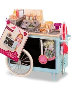 Our Generation Retro Hot Dog Cart -Barbie Shop BD67040Z pkg 58154.1604937695