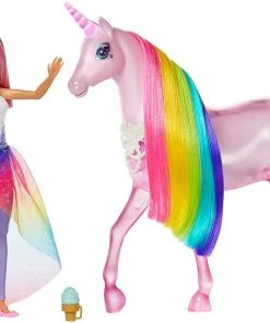 Barbie - Dreamtopia Magic Touch Unicorn & Doll