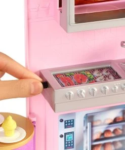 Barbie Cook n Grill Restaurant Doll And Playset -Barbie Shop HBB91 OP 21 0136 35353.1652674640