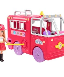 Barbie Chelsea Fire Truck Vehicle -Barbie Shop HCK73 Enhanced A Inset2 US INTL 60536.1652675280