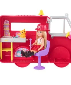Barbie Chelsea Fire Truck Vehicle -Barbie Shop HCK73 OP 22 137 96220.1652675280