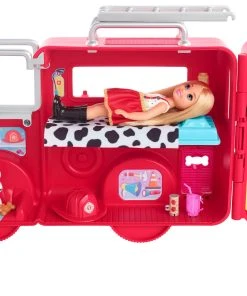 Barbie Chelsea Fire Truck Vehicle -Barbie Shop HCK73 OP 22 166 64130.1652675280