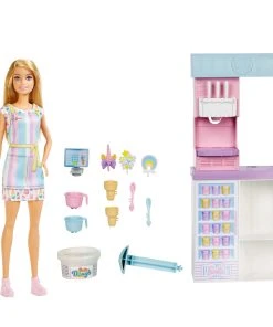 Barbie Ice Cream Shop Playset -Barbie Shop HCN46 C 22 157 comp 86314.1652674780