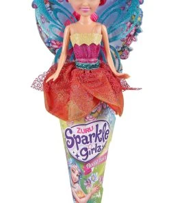 Sparkle Girlz 10.5in Super Sparkly In Cone - Floral Fairy Cone Doll