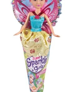 Sparkle Girlz 10.5in Super Sparkly In Cone - Floral Fairy Cone Doll -Barbie Shop Sparkle Girls Cone Fairy In Pack 03 64133.1589851606