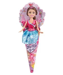 Sparkle Girlz 10.5in Super Sparkly In Cone - Princess Cone Doll -Barbie Shop Sparkle Girls Cone Princess 03 In Pack 35415.1596437375