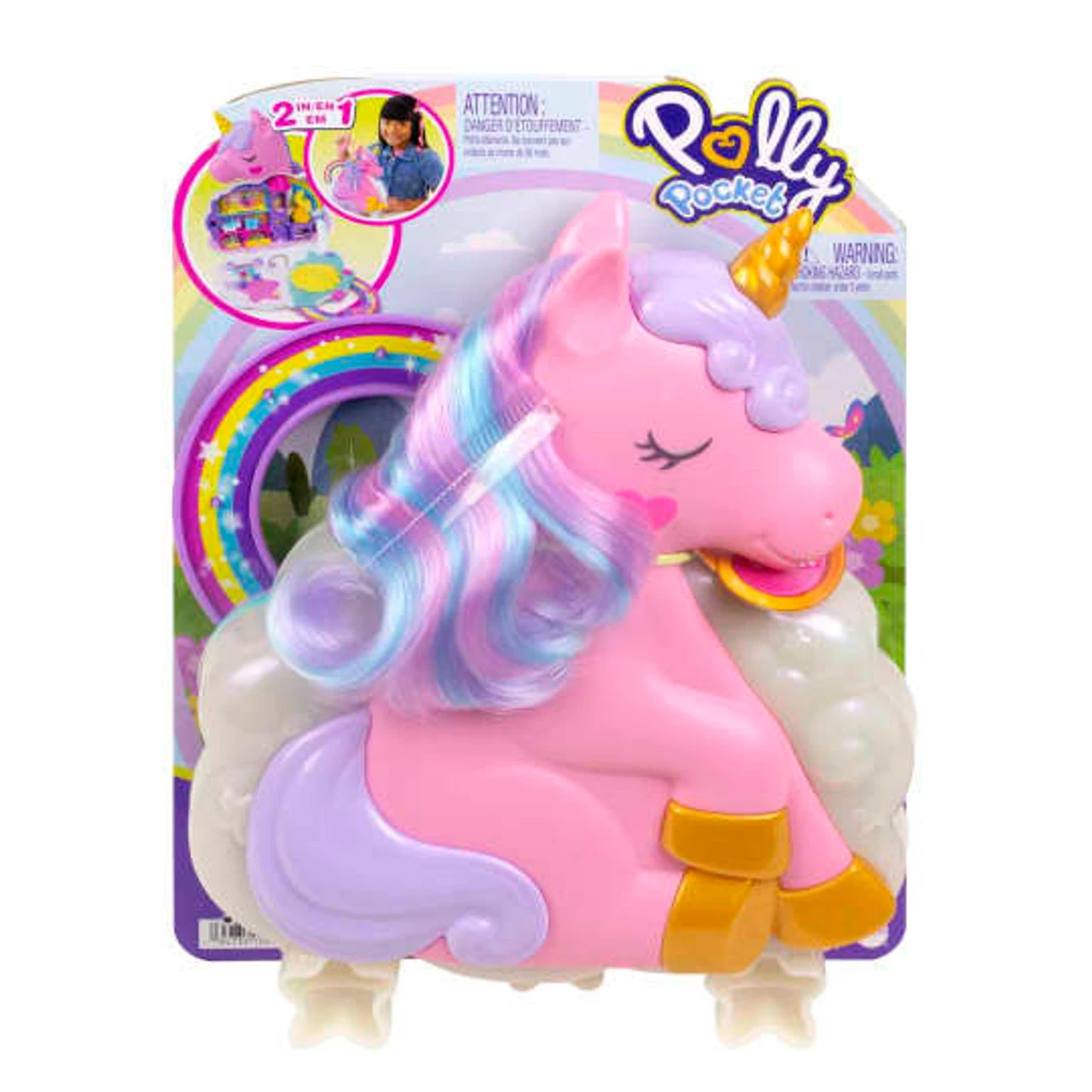 Polly Pocket Rainbow Unicorn Salon Playset 8 Polly Pocket Rainbow Unicorn Salon Playset - Image 6